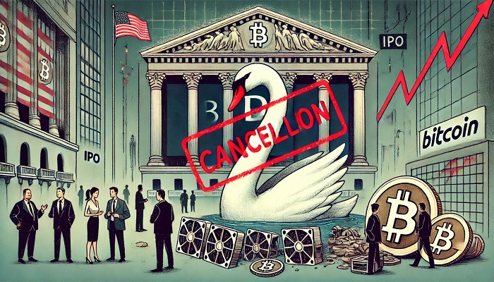 bitcoin cisne abandona ipo