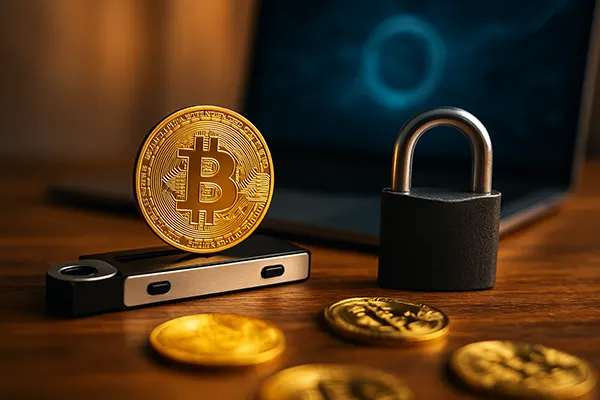 Blockchain-Münze sichern